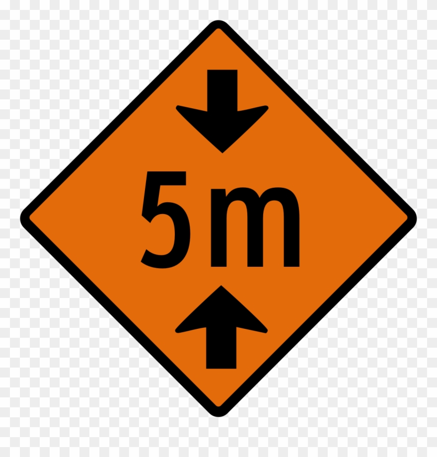 Indonesian Road Sign Temp 4c - Construction Zone Ahead Sign Clipart