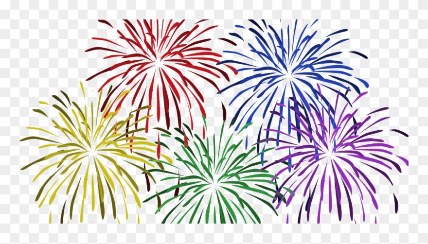 Fireworks Clipart Vector Fireworks Png Transparent Png