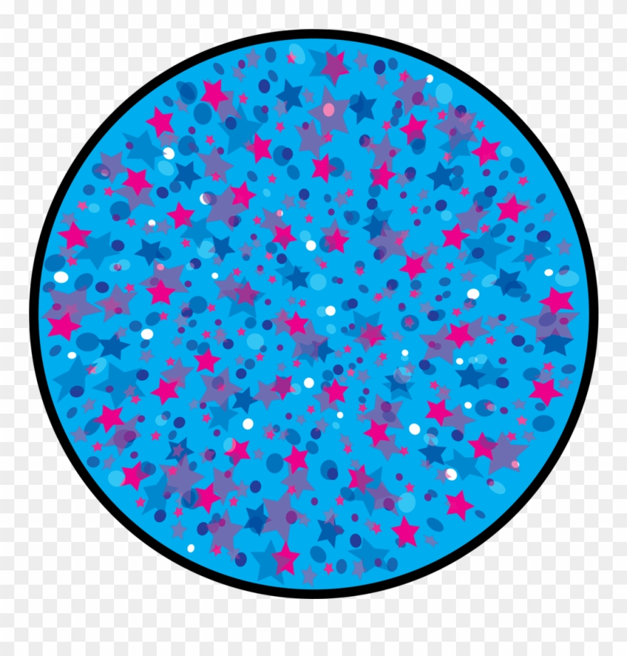 Confetti Starfield - Circle Clipart