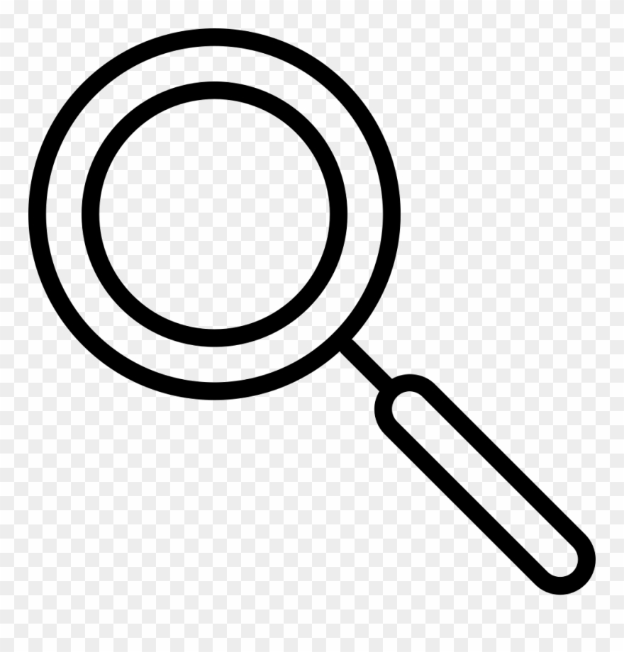 Magnifying-glass Search Glass Magnifier Lookup Comments - Circle Clipart