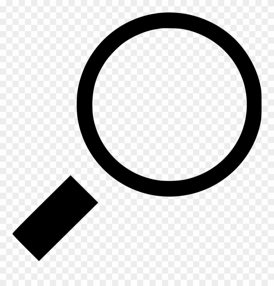 Search Find Look Magnifying Glass Zoom In Comments - Circle Clipart