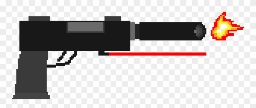 Silenced Pistol Clipart