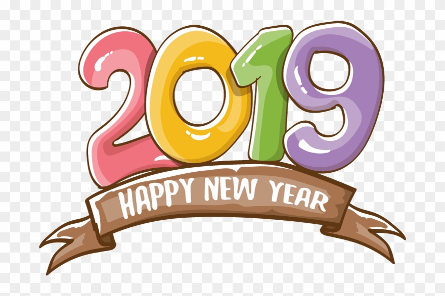 2019 Happy New Year 16 Vector - Illustration Clipart