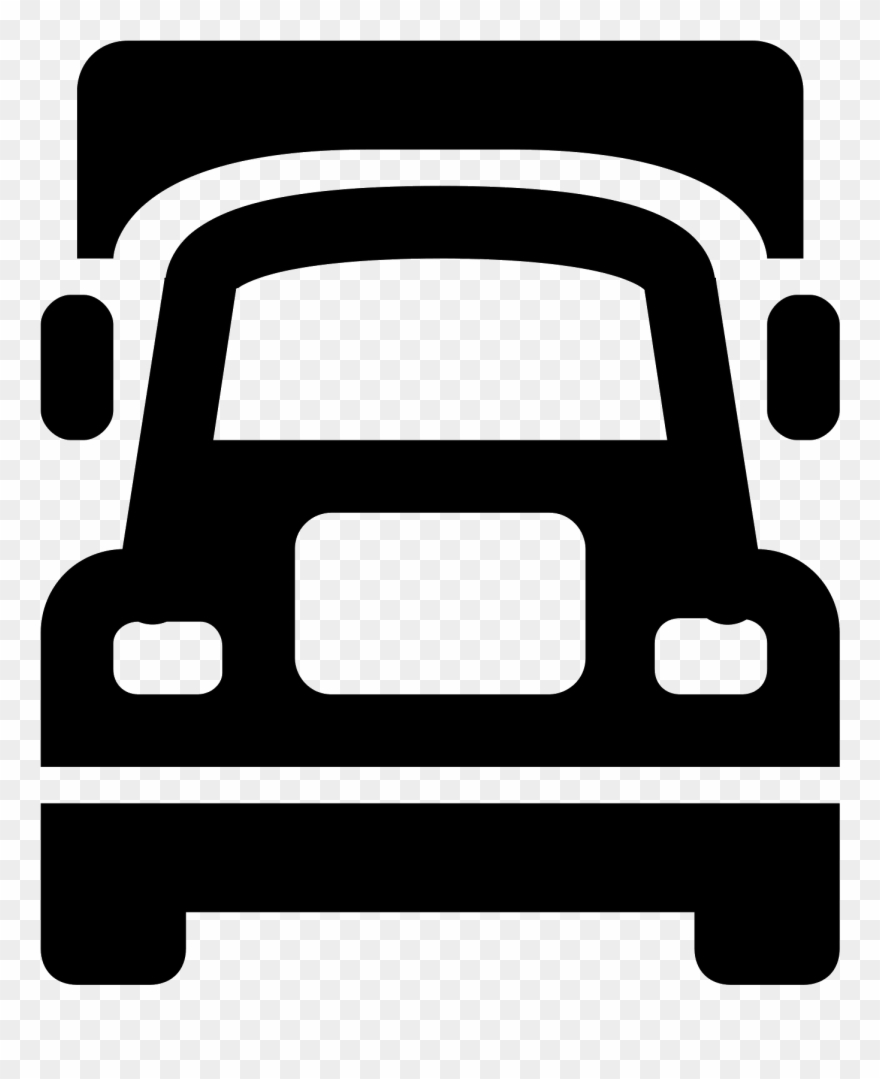 Semi Truck Icon - Truck Icon Front Clipart
