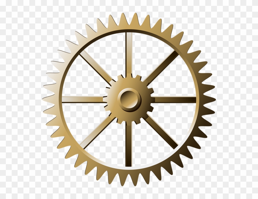 0, - Steampunk Transparent Gears Clipart