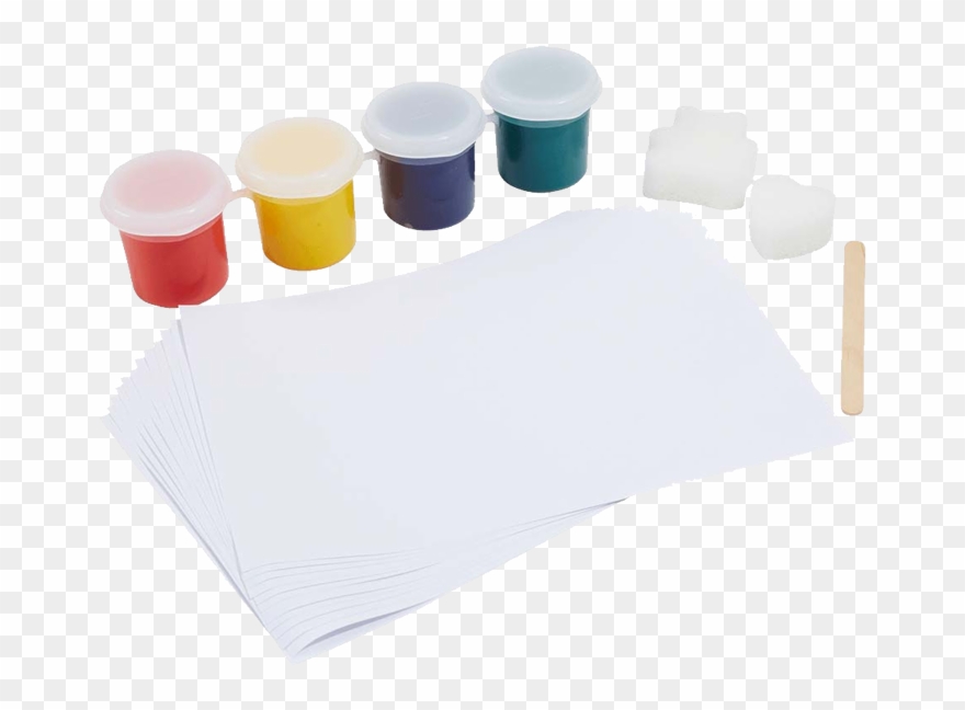 Paint Clipart Paint Jar - Construction Paper - Png Download