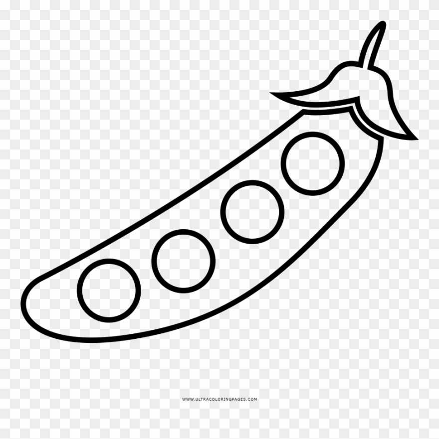 Peas Coloring Page Clipart