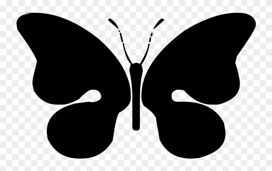Butterfly Silhouette Png - Black Butterfly Clipart Transparent Png