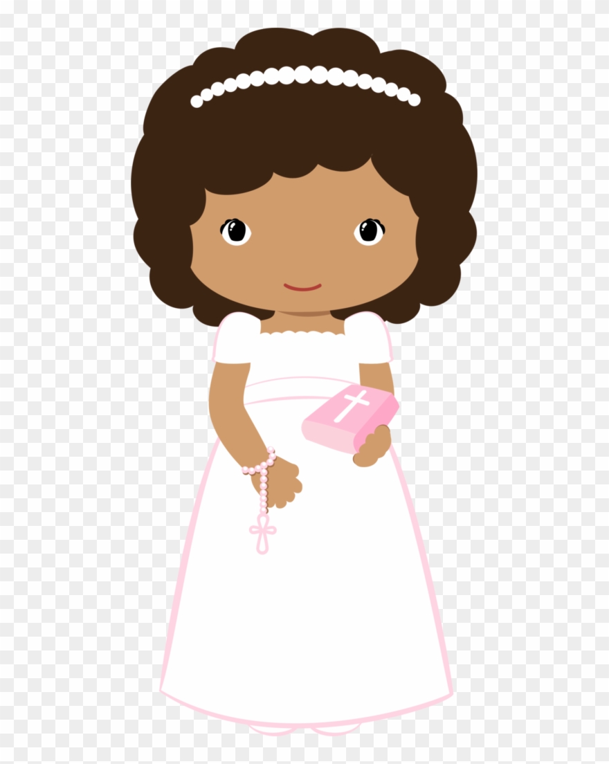 Communion Girl Clip - Clipart First Communion Girl - Png Download