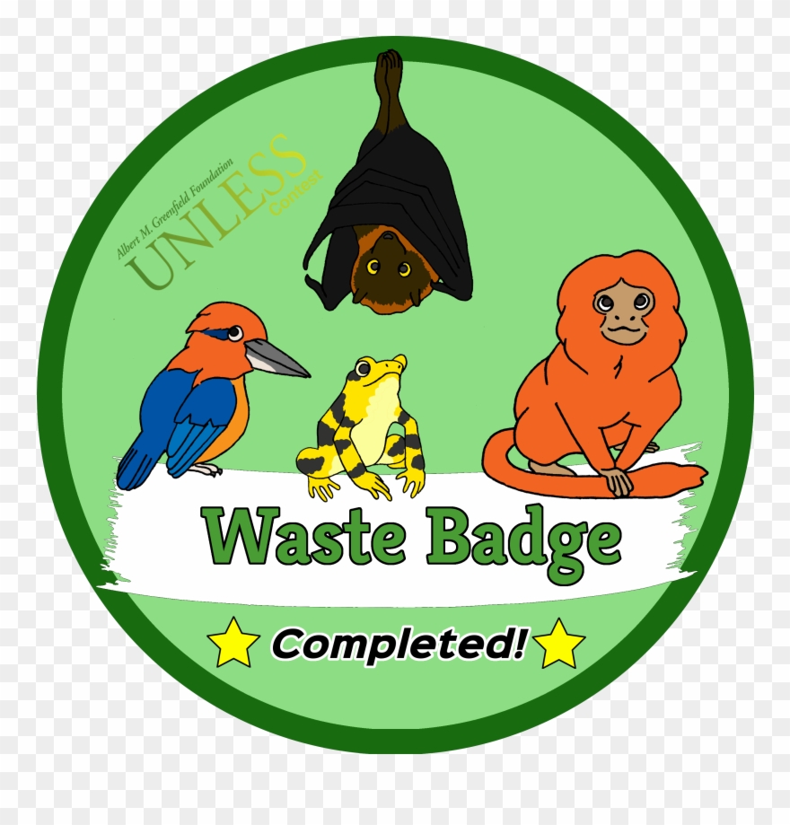 Waste Badge Completed - Awesome Smiley Clipart