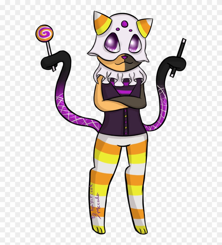 Halloween Cat By Kayler - Cartoon Clipart