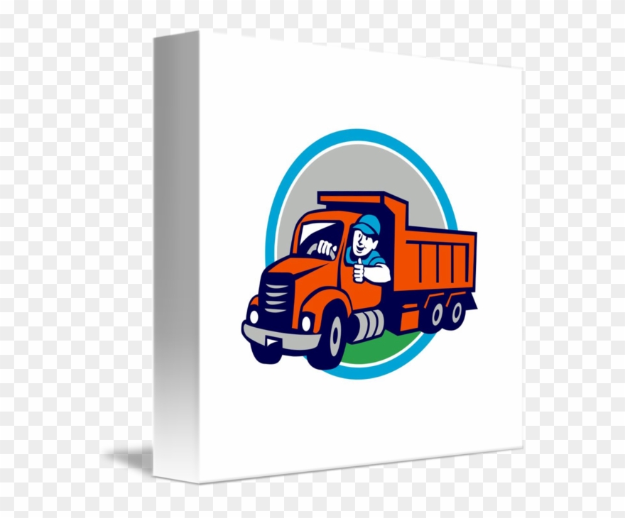 Clip Dump Cartoon - Truck - Png Download