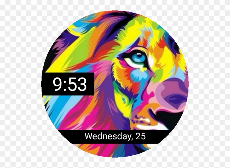 Lion Watch Face Preview Clipart