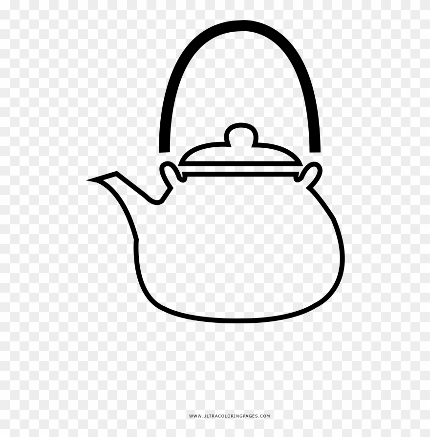 Teapot Coloring Page - Teapot Clipart