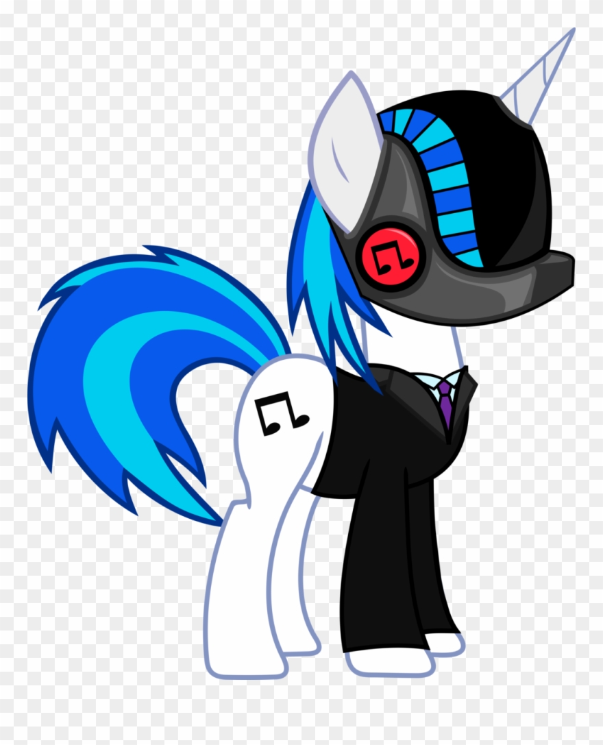 Daft Punk Clipart My Little Pony - Daft Punk Vinyl Scratch - Png Download