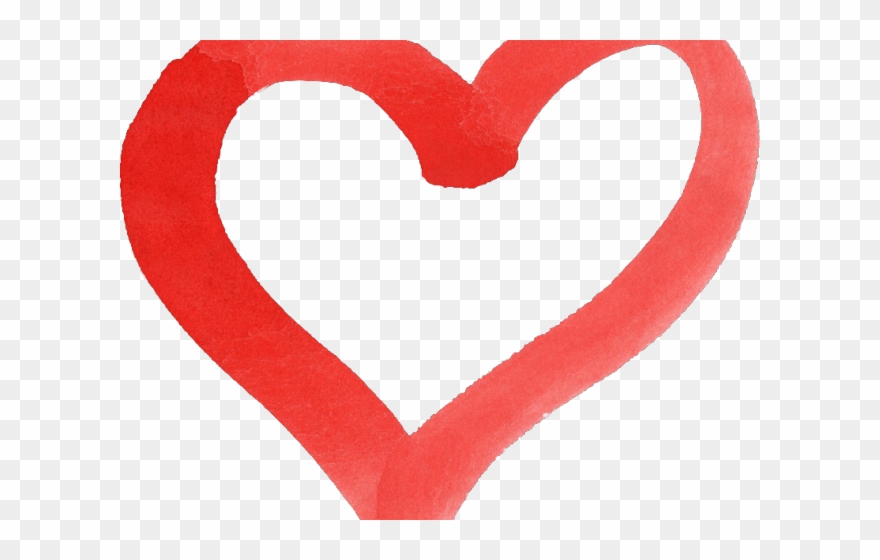 Heart Clipart Brush Stroke - Heart - Png Download
