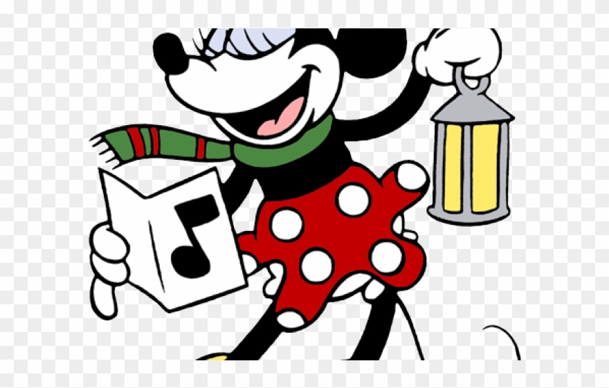 Minnie Mouse Clipart Presents - Classic Minnie Mouse Christmas - Png Download