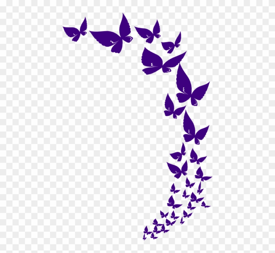 Free Png Download Butterflylavender - Butterfly Png Clipart