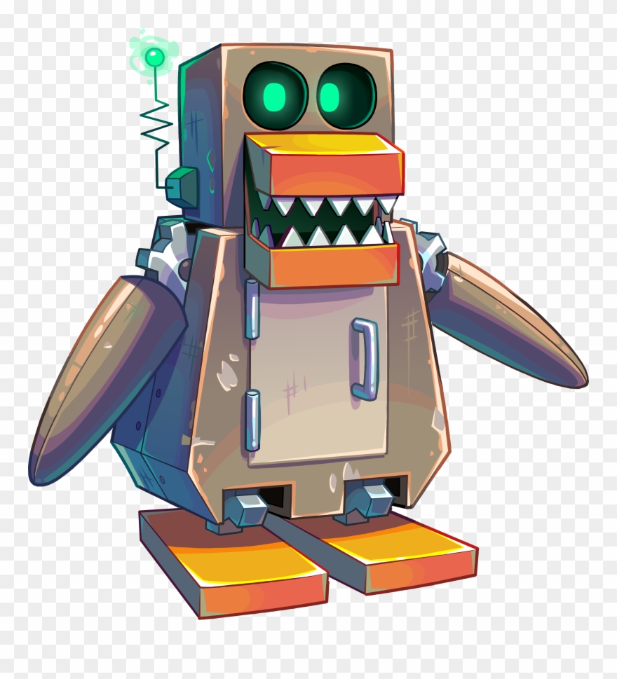 Club Penguin Pizzatron 3000 Cheats Secrets Best - Robot Penguin Clipart