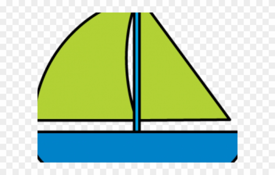 Sailing Boat Clipart Clip Art - Triangle - Png Download
