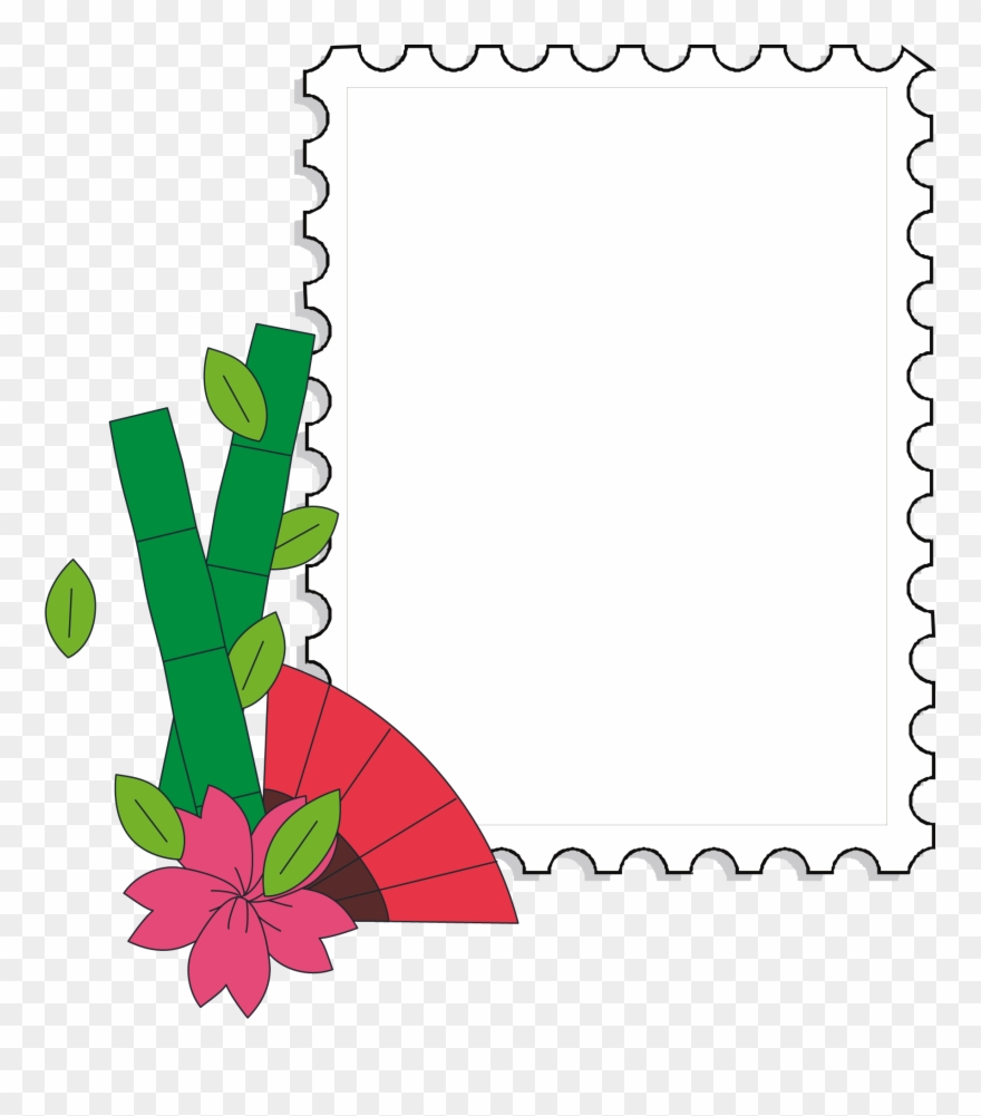 Japanese Border Clip Art - Mountain Garland - Png Download