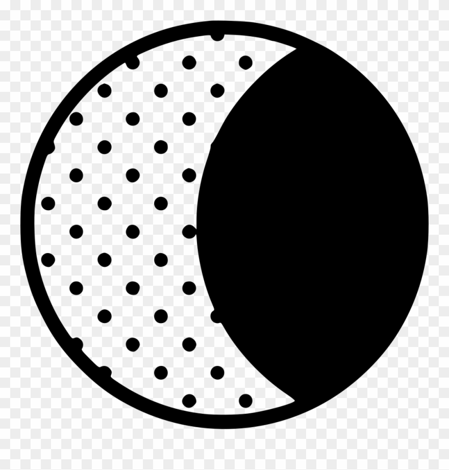 Waning Crescent Moon Comments - Scalable Vector Graphics Clipart