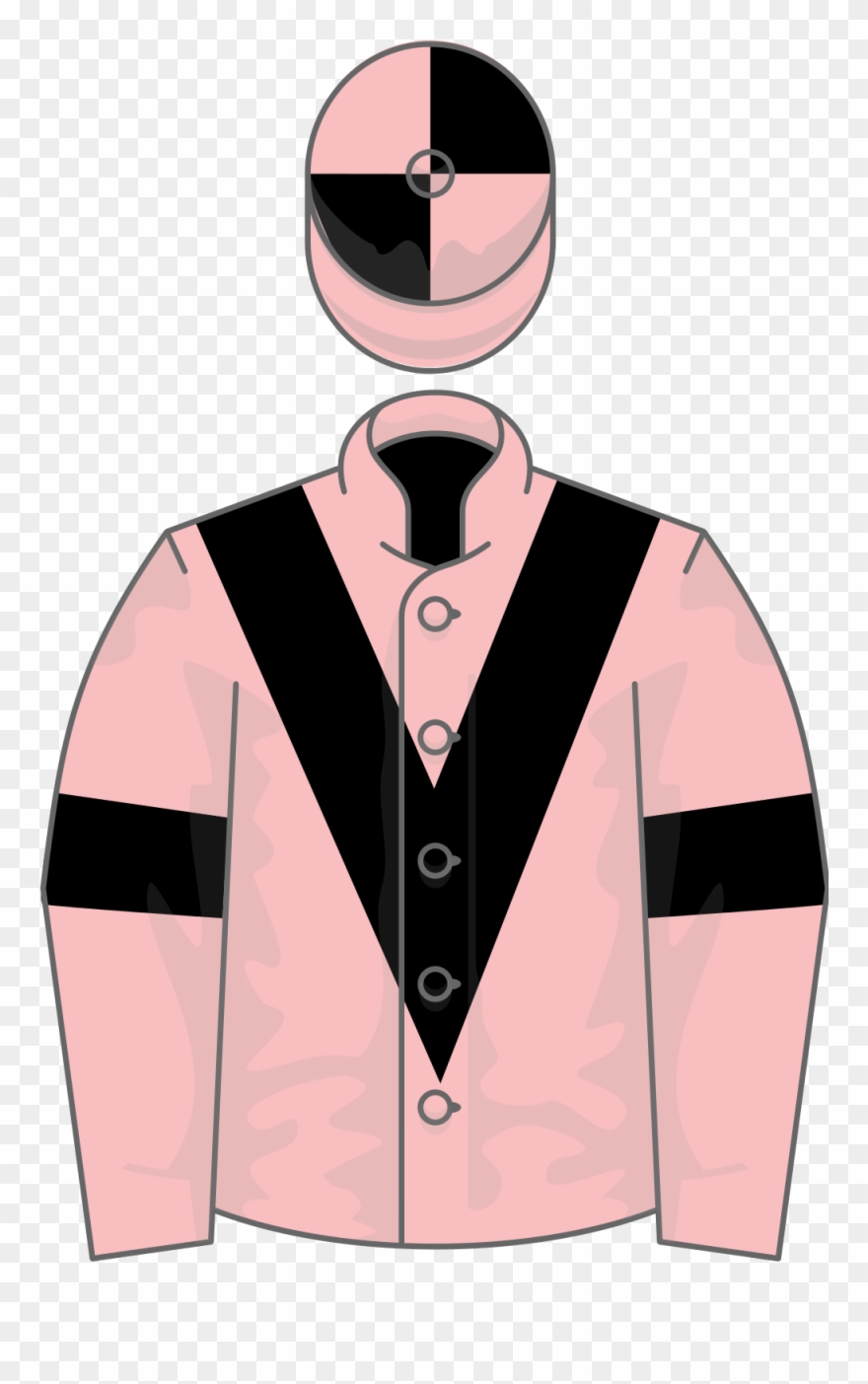 Open - Duke Of Devonshire Racing Colours Clipart