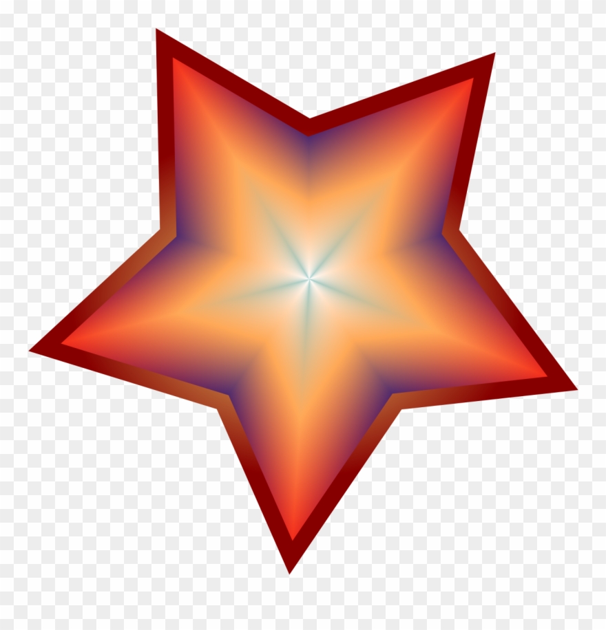 Mesh Gradient Polygon - Ngoi Sao Bay Vector Clipart