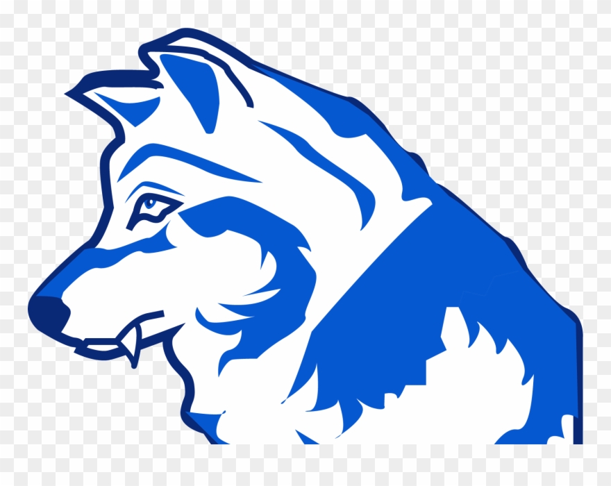 Wolf Sports Logo Concept Clipart