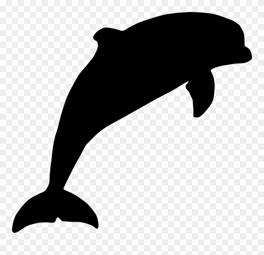 Download Png - Dolphin Silhouette Clipart