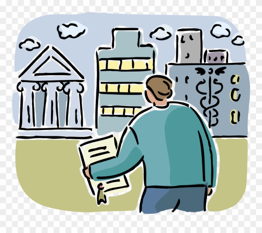 Png Download Graduate With Diploma Degree Image Illustration Clipart