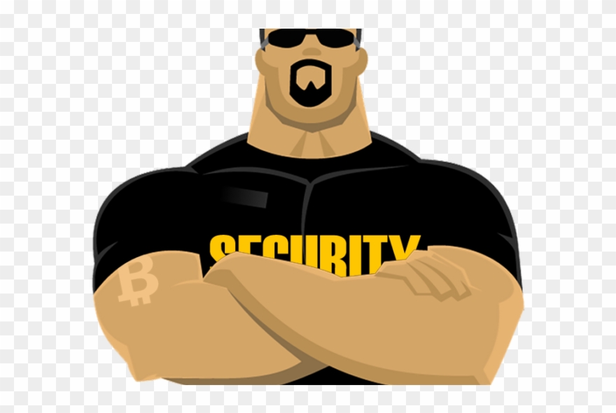 How To Secure Your Cryptocurrency Wallet - Clip Art Bodyguard - Png Download