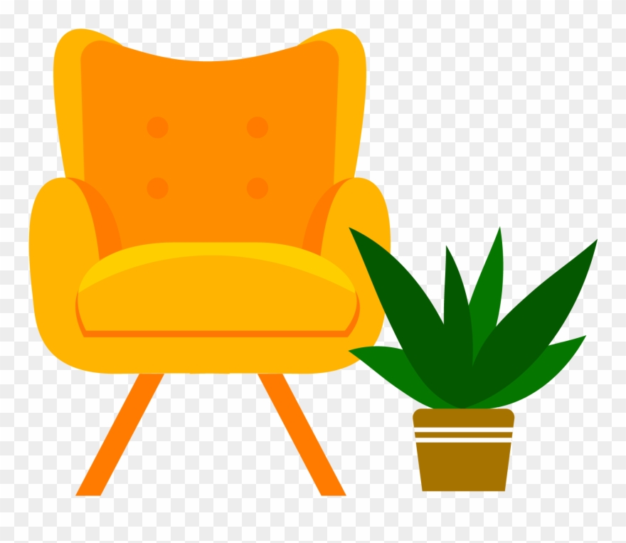 Sofa Bonsai Life Leisure Png And Vector Image - Club Chair Clipart