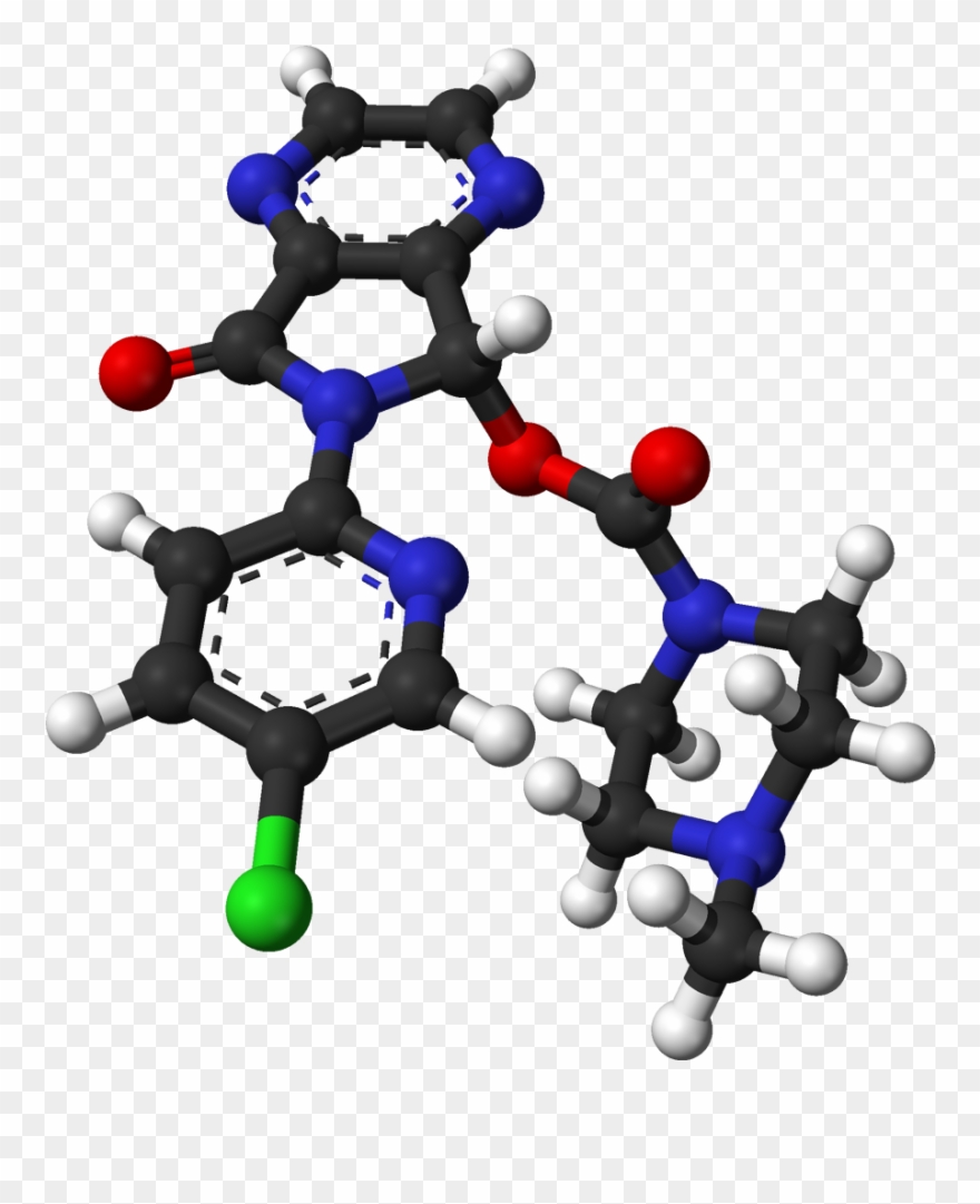 Eszopiclone 3d Balls - Molecule Clipart