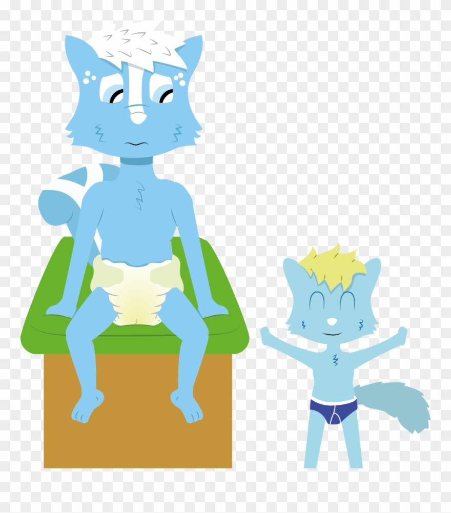 Family's Big Man - Cartoon Clipart