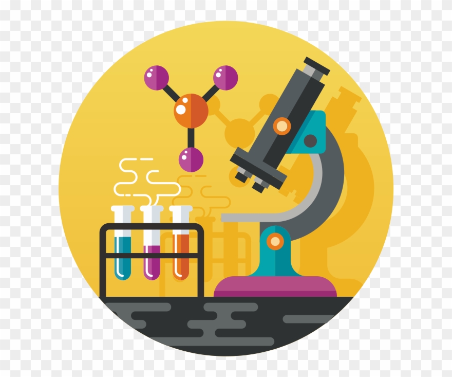 Microscope Clipart Home Science - Microscope And Beaker Png Transparent Png