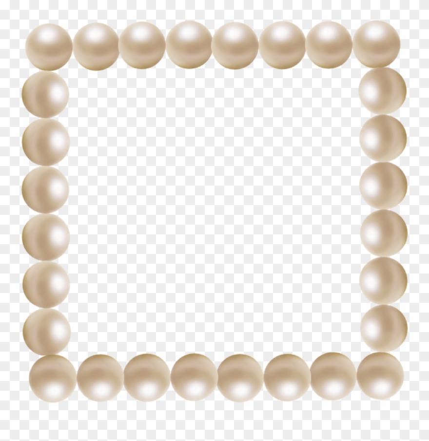 Pearls Sticker - Picture Frame Clipart