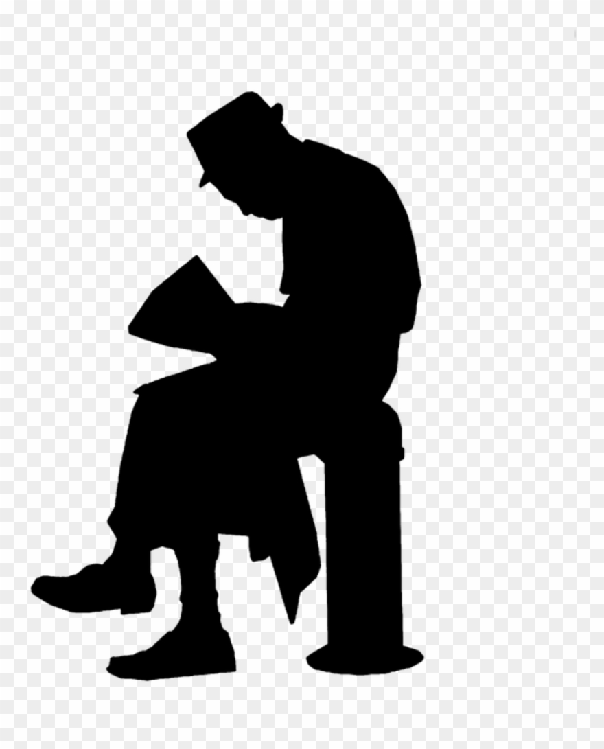 People Silhouette Architecture Sitting Clipart