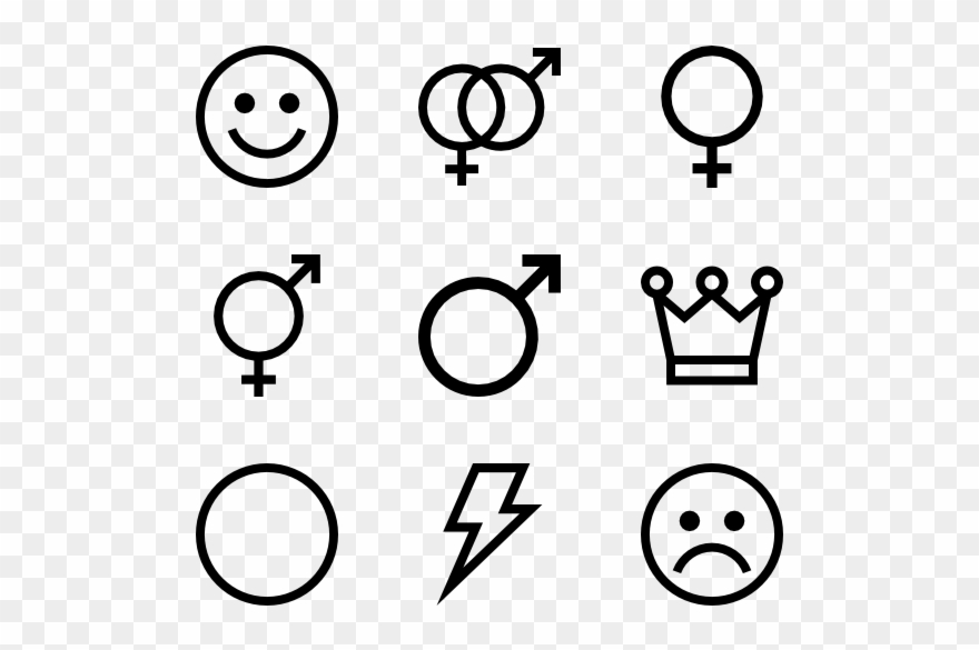 Shape Collection - Science Icons Vector Png Clipart