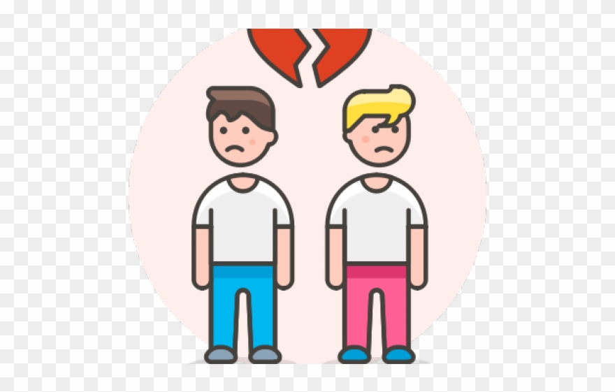 Break Up Clipart Couple Fight - Icono Gay Png Transparent Png