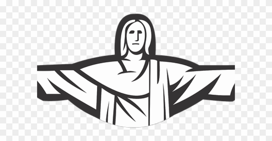 Christ The Redeemer Clipart Cristo Redentor - Christ The Redeemer Statue Cartoon - Png Download