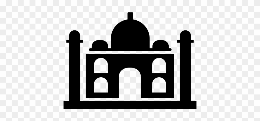 Taj Mahal Rubber Stamp - Arch Clipart