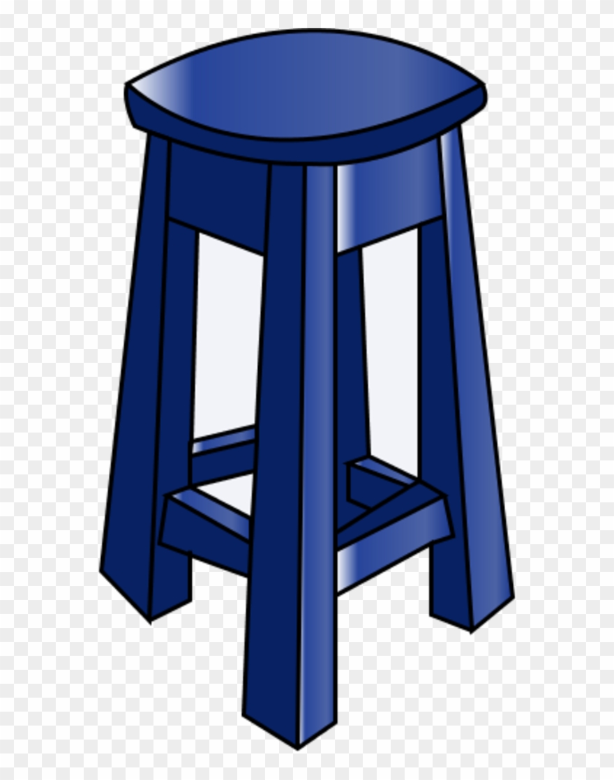 Wooden Bar Chair - Stool Clipart - Png Download