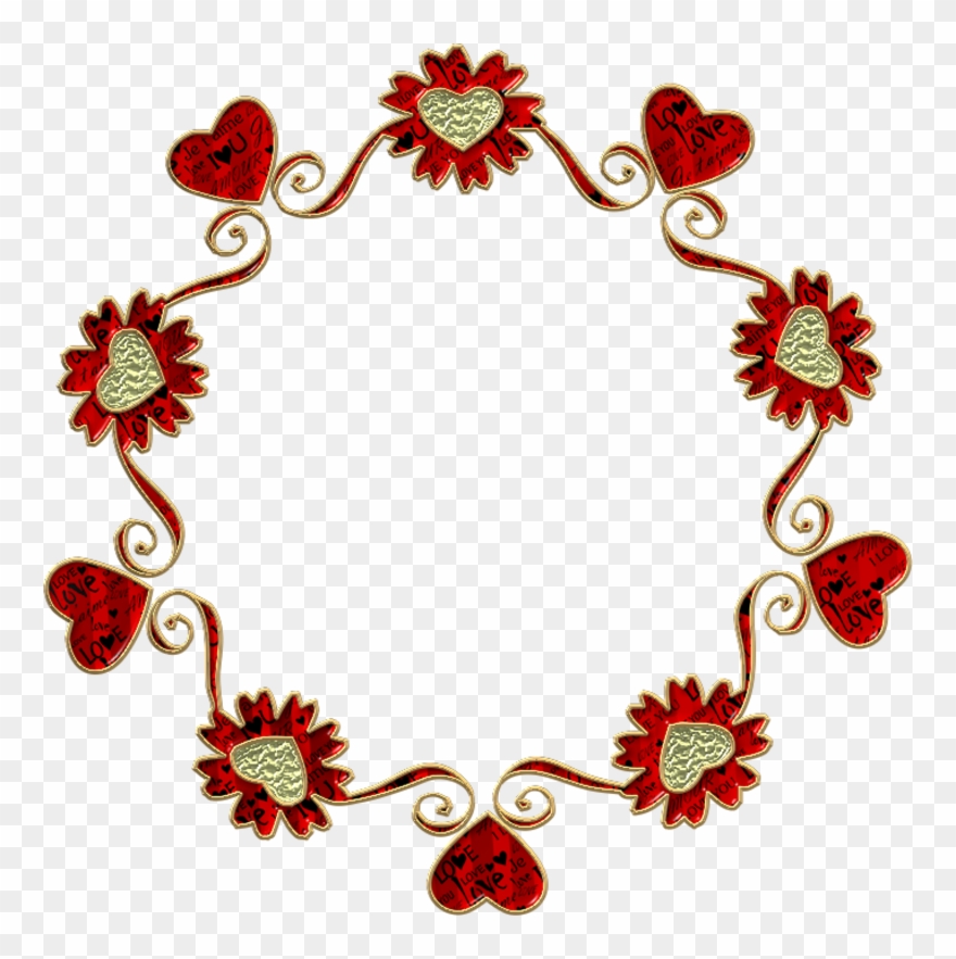 Cc20131 1 - Marco Decorativo Con Flores Tonos Ocres Clipart