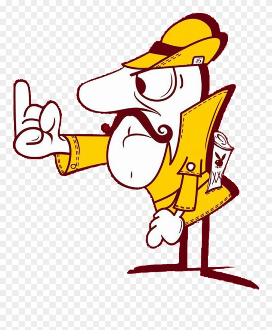 Inspector Jacques Clouseau Showing The Middle Finger - Inspector Clouseau Cartoon Clipart