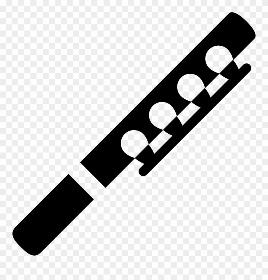 Flute Clipart Svg - Clarinet Icon - Png Download