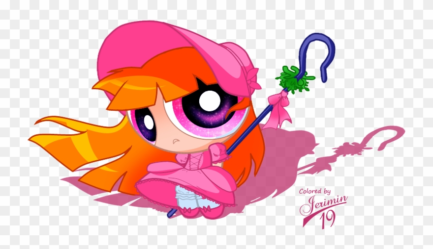 Blossom Bo Peep Cosplay Colored By Jerimin Ⓒ - Powerpuff Girls Blossom Files Clipart