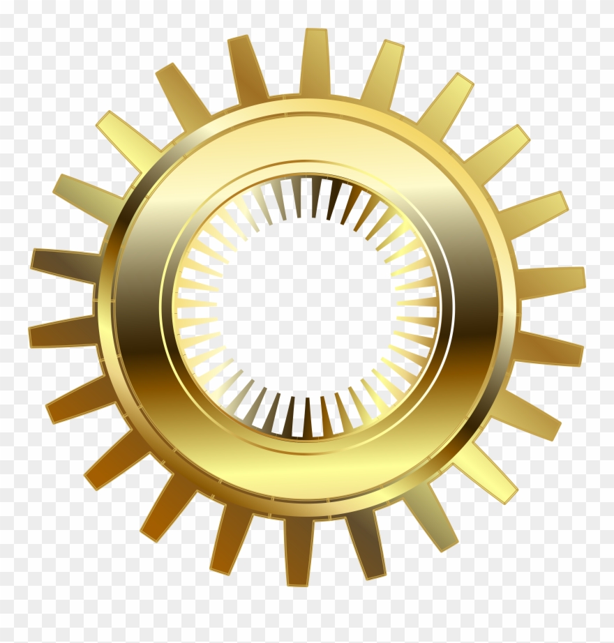 Gold Steampunk Gear Png Clip Art Transparent Png