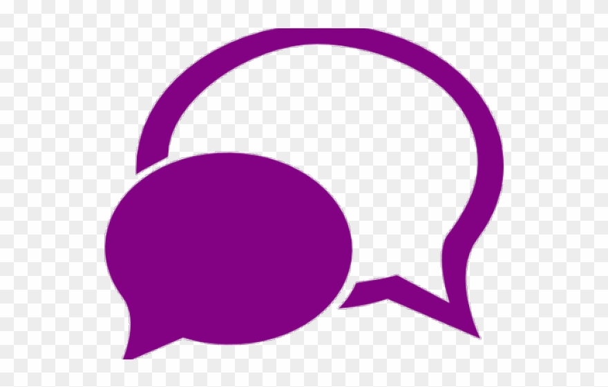 Live Chat Clipart Chat Box - Purple Chat Box Png Transparent Png