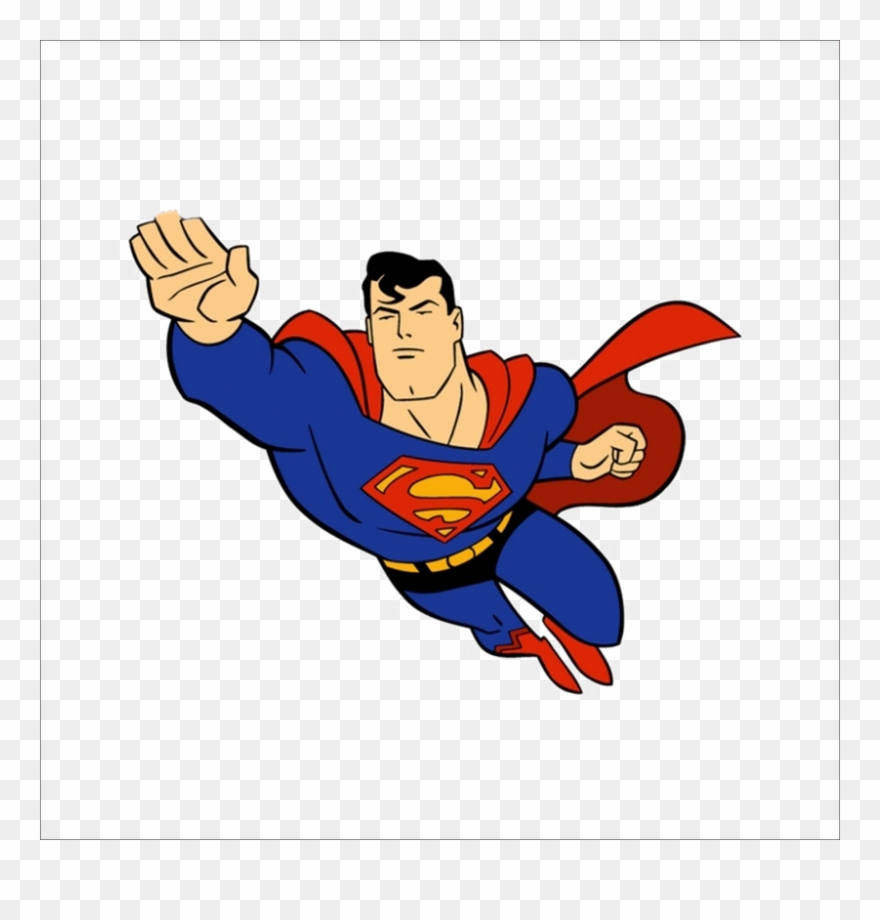 Superman Logo Clipart Famous Cartoon - Superman Cartoon Png Transparent Png